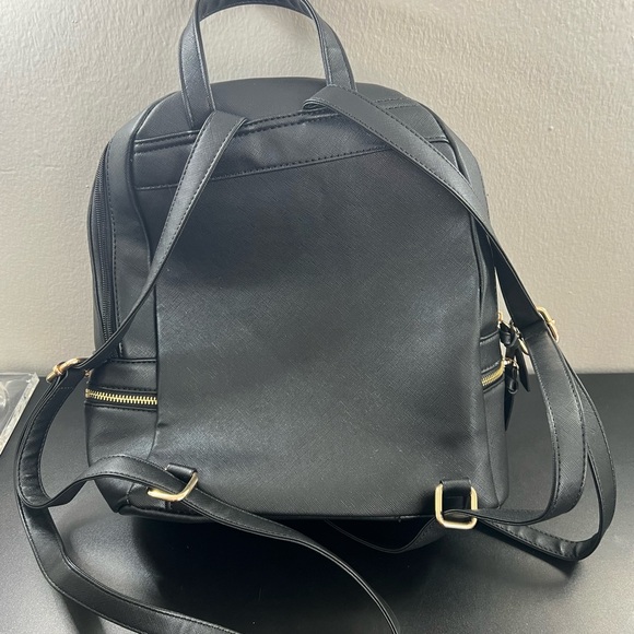 Forever 21 Black Backpack with Gold Accents - Picture 2 of 2